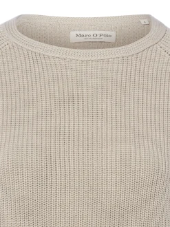 Marc O'Polo Damen Strickpullover in hellgrau