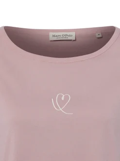 Marc O'Polo Damen T-Shirt in altrosa - Ärmel: kurzarm