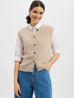 Marc O'Polo Damen Weste in melange