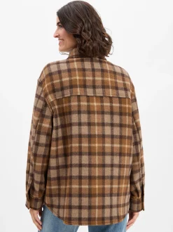Marc O'Polo Damen Wolljacke in braun