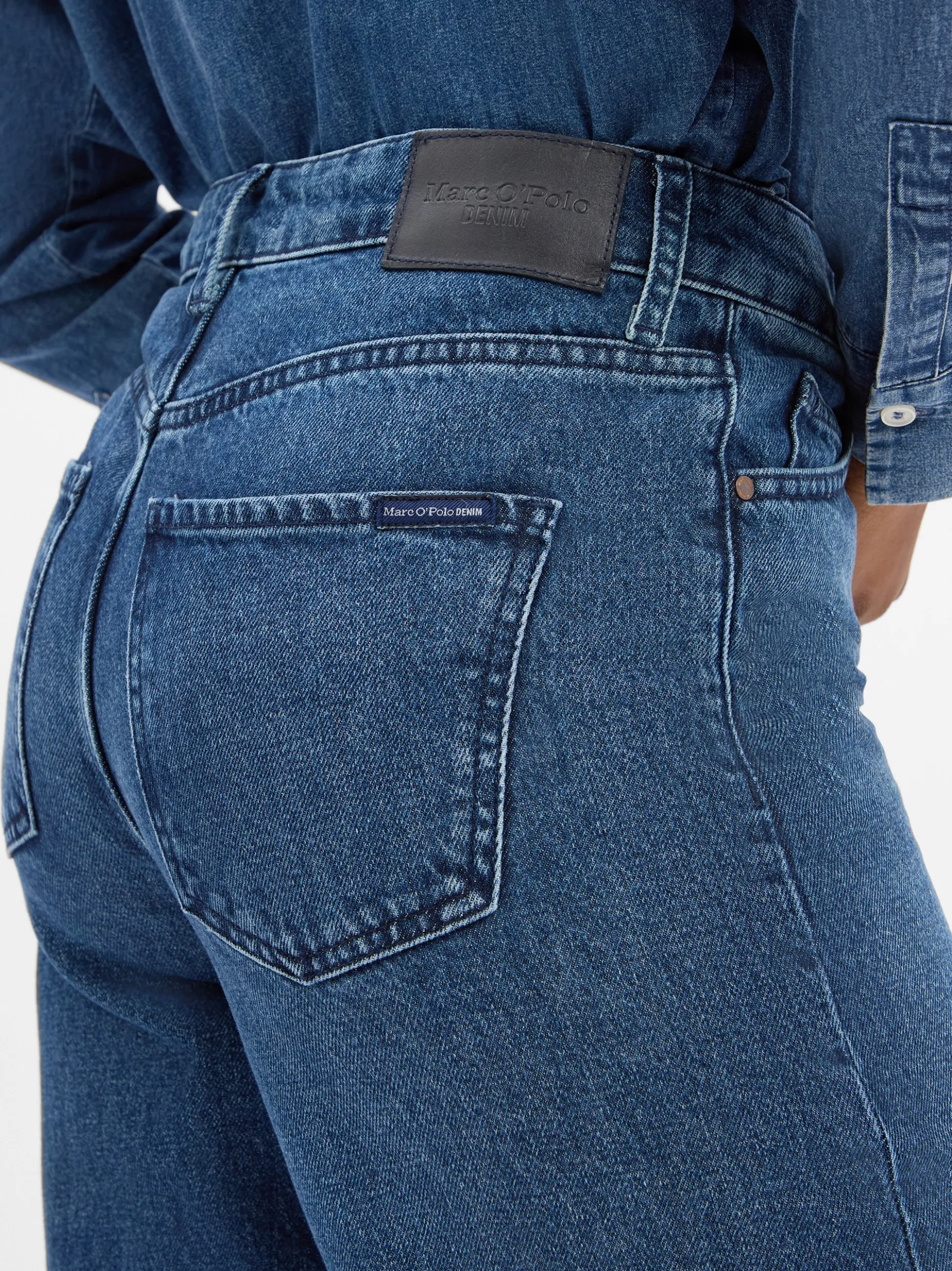 Marc O'Polo Denim Damen Jeans - Tomma in blue stone