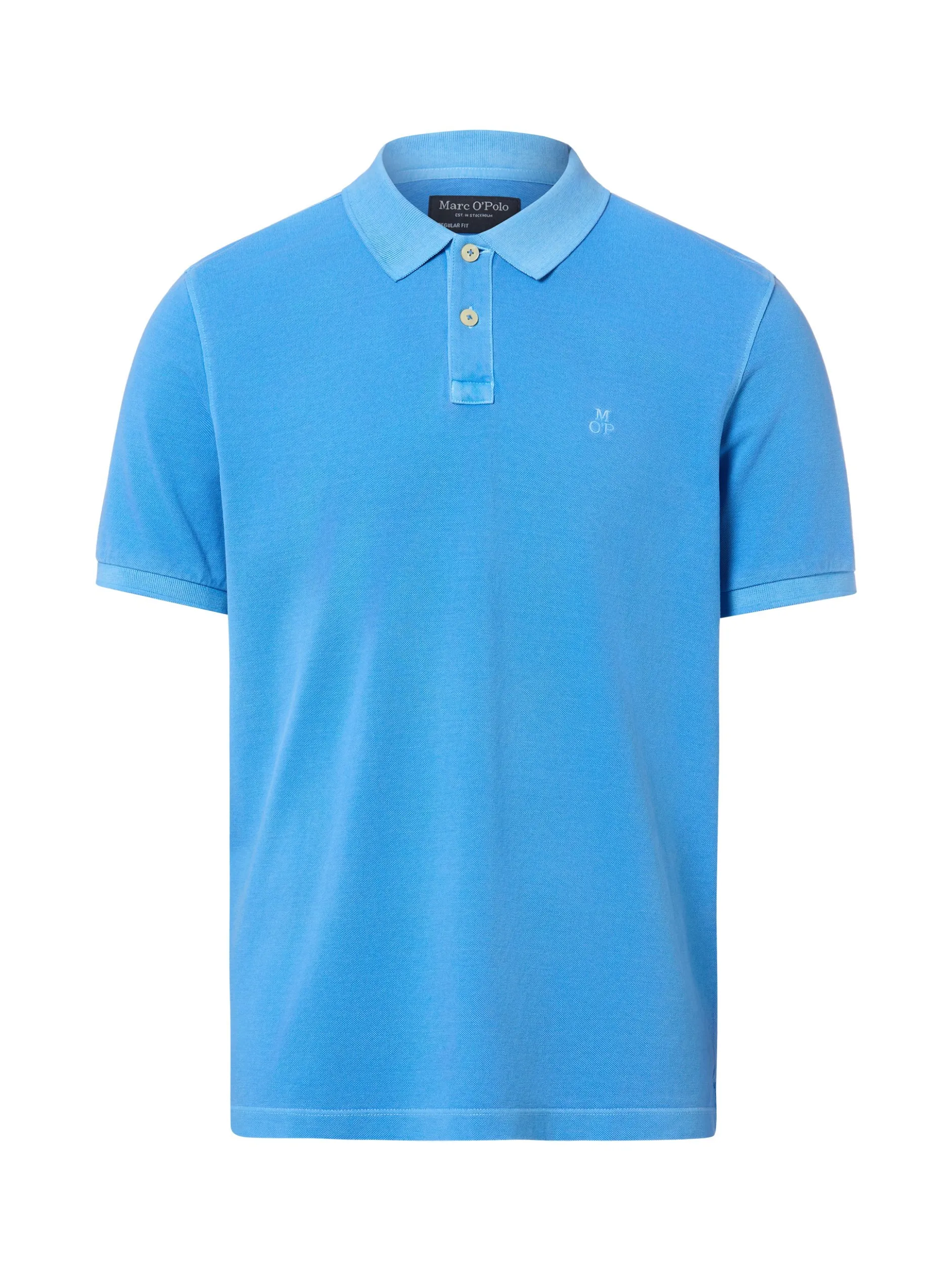 Marc O'Polo Herren Poloshirt in blau - Ärmel: kurzarm