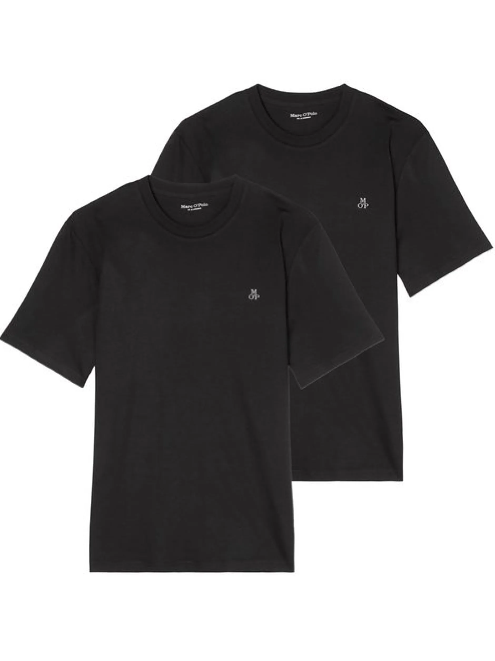 Marc O'Polo Herren T-Shirts im 2er-Pack in schwarz