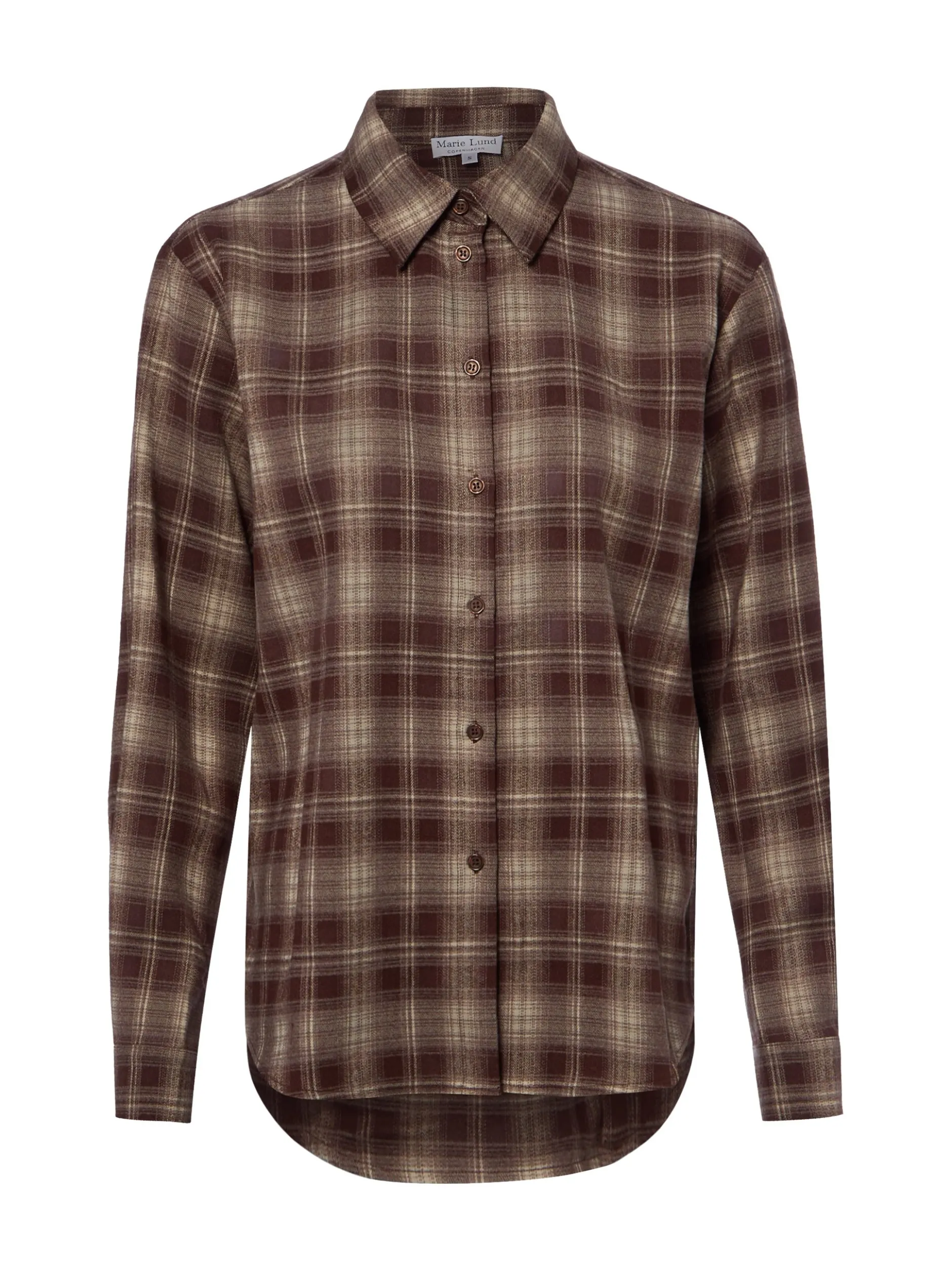Marie Lund Collection Damen Bluse in mocca beige