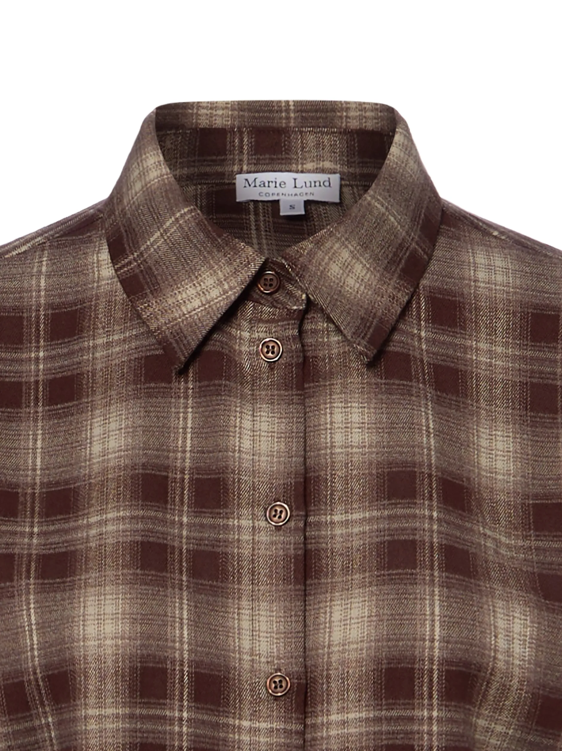Marie Lund Collection Damen Bluse in mocca beige