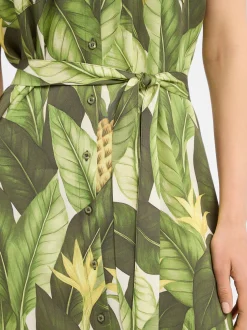 Marie Lund Collection Damen Blusenkleid in erbse ecru
