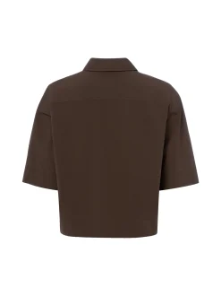 Marie Lund Collection Damen Hemdbluse in schoko