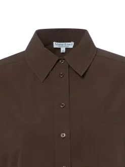 Marie Lund Collection Damen Hemdbluse in schoko