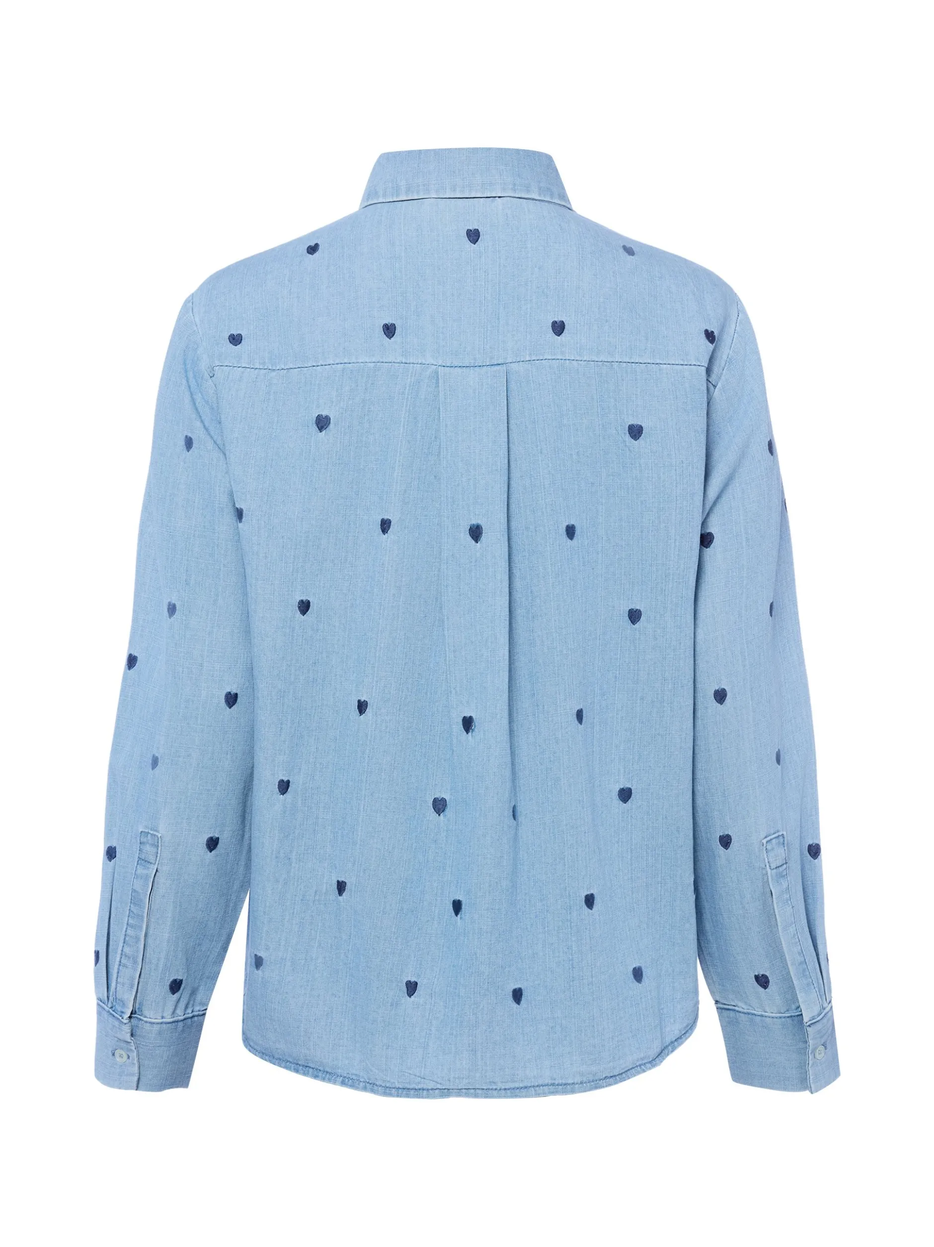 Marie Lund Collection Damen Jeansbluse in hellblau