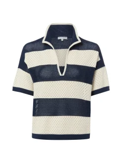 Marie Lund Collection Damen Strickshirt in marine