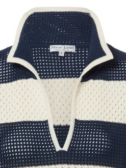 Marie Lund Collection Damen Strickshirt in marine