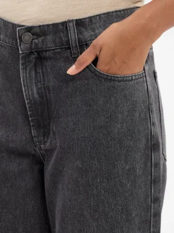 Marie Lund Collection Damen Wide Fit Jeans in anthrazit