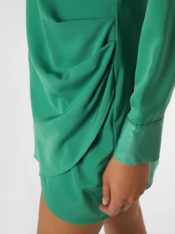 Marie Lund Damen Abendkleid in grün - Ärmel: langarm