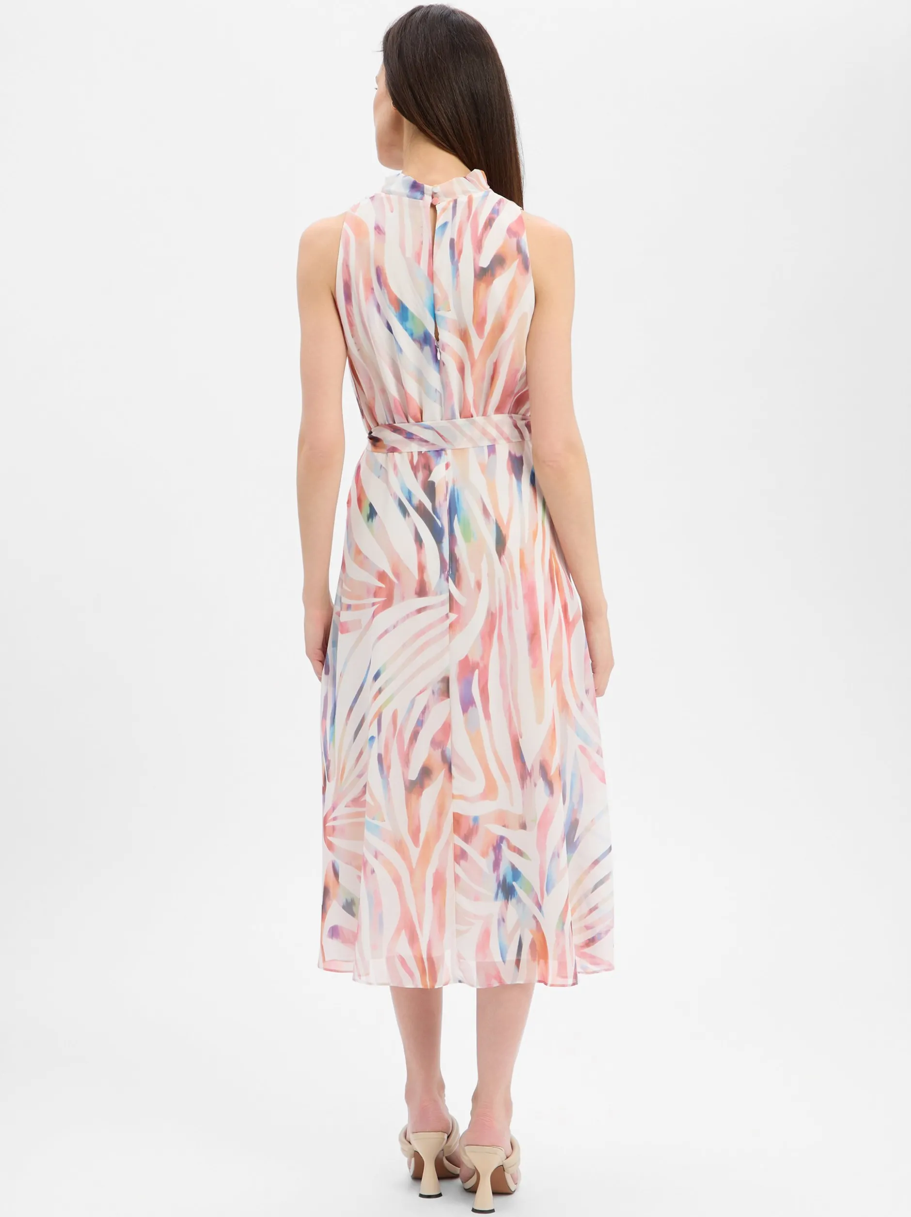 Marie Lund Damen Abendkleid in mehrfarbig weiß