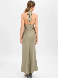 Marie Lund Damen Abendkleid in schilf - Ärmel: ohne Arm