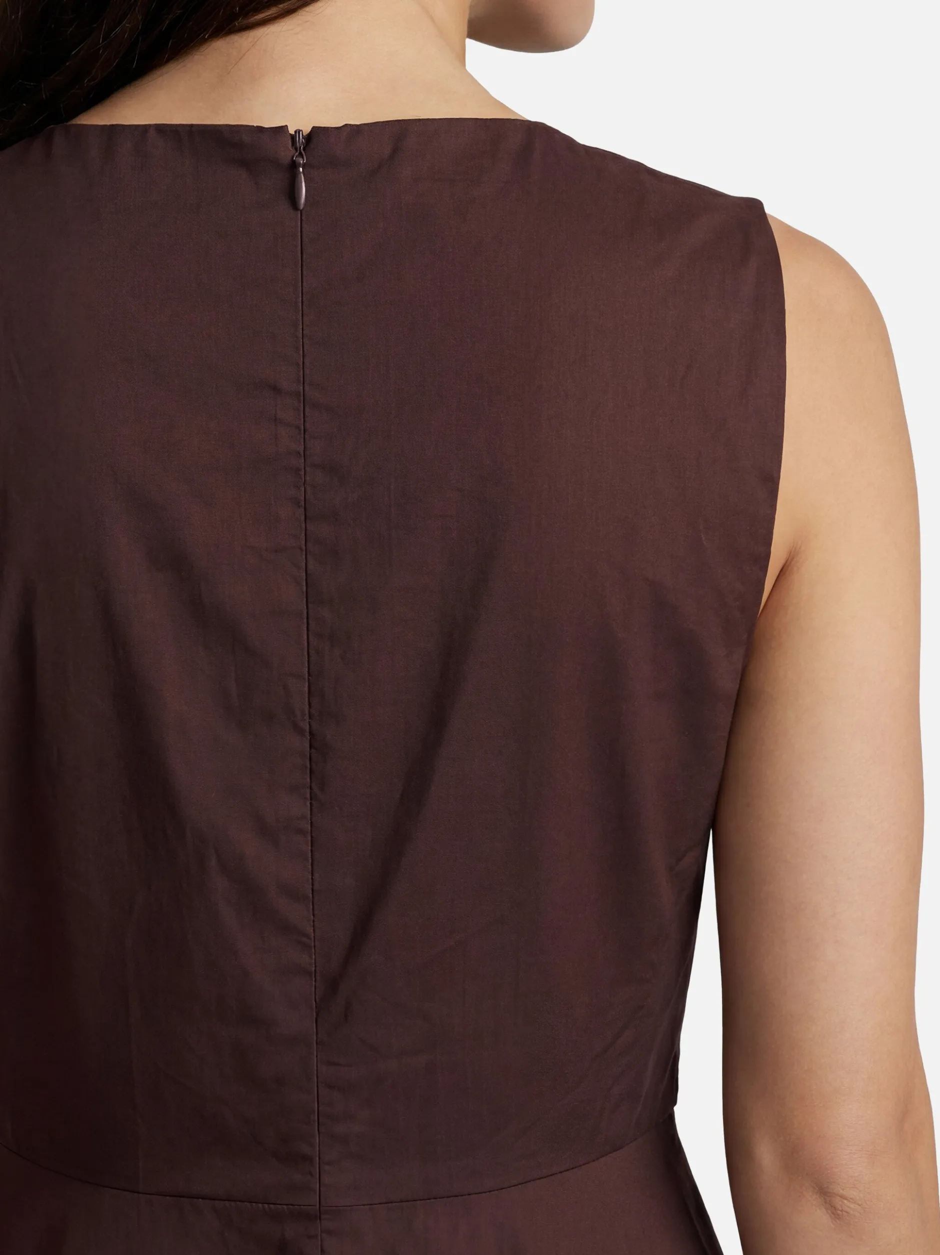 Marie Lund Damen Abendkleid in schoko - Ärmel: ohne Arm