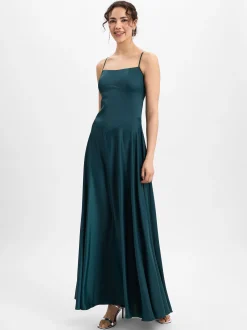 Marie Lund Damen Abendkleid in tanne - Ärmel: ohne Arm