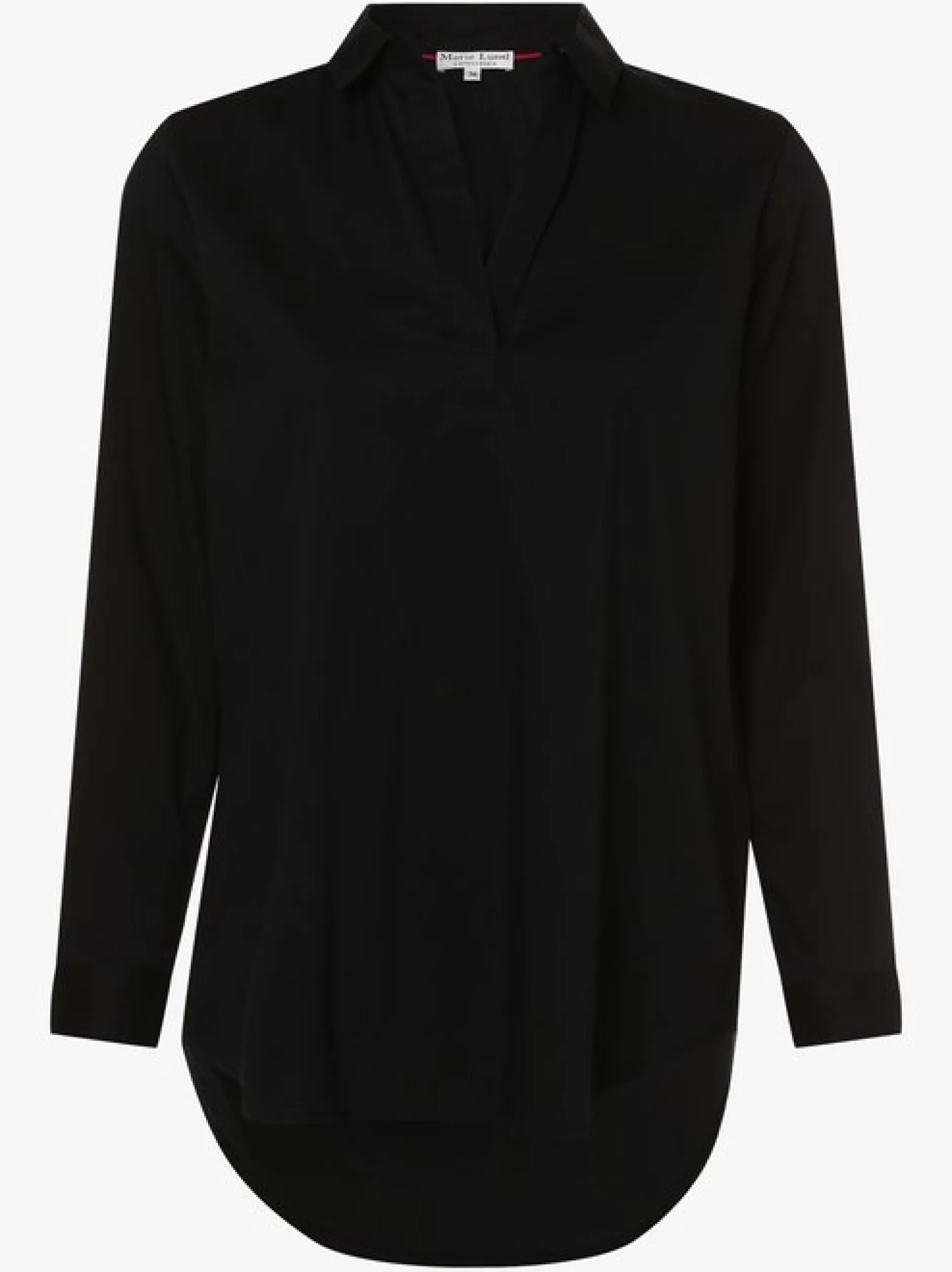 Marie Lund Damen Blusenshirt in schwarz - Ärmel: langarm