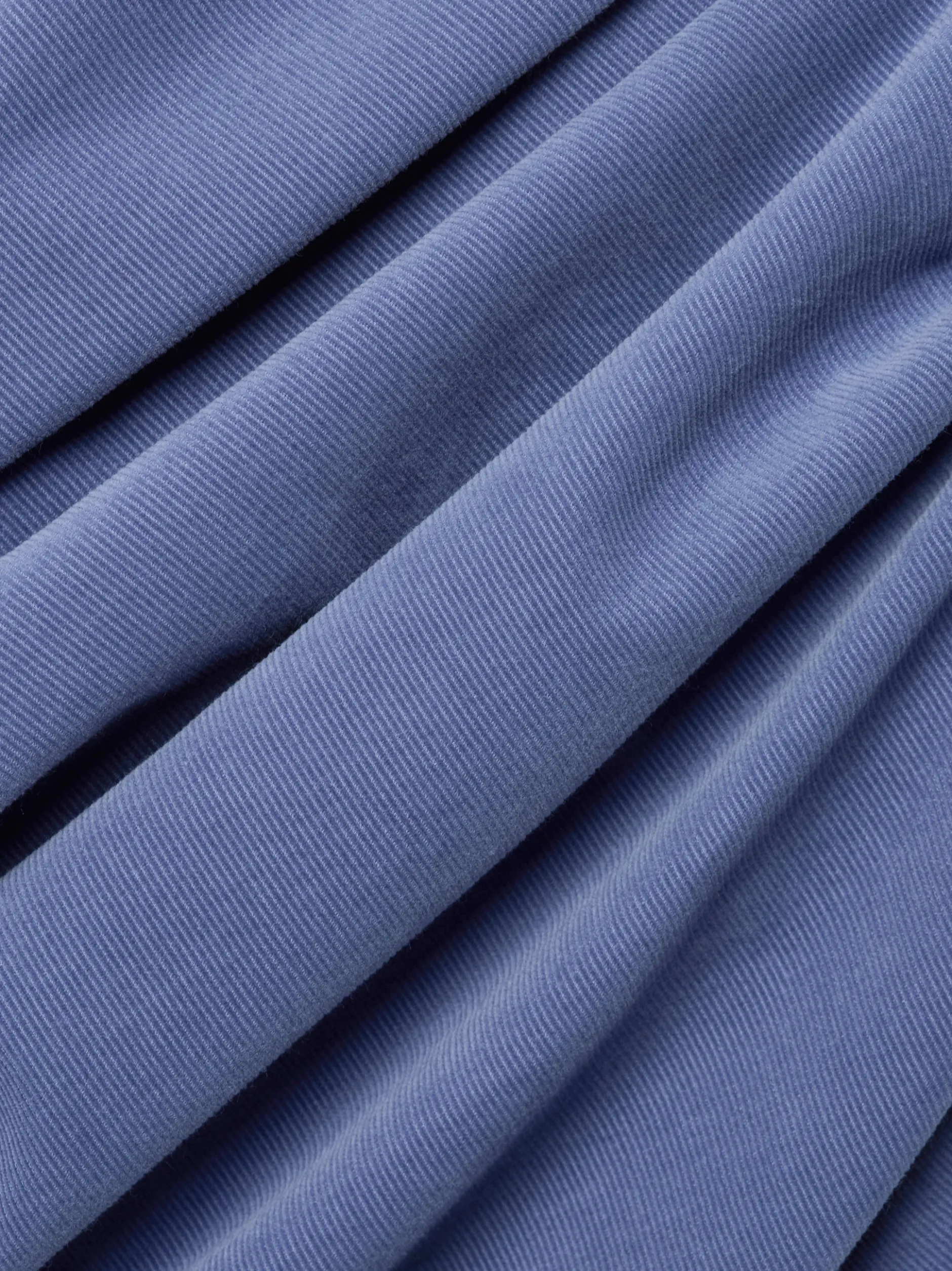 Marie Lund Damen Cordbluse in blau - Ausschnitt: Kent