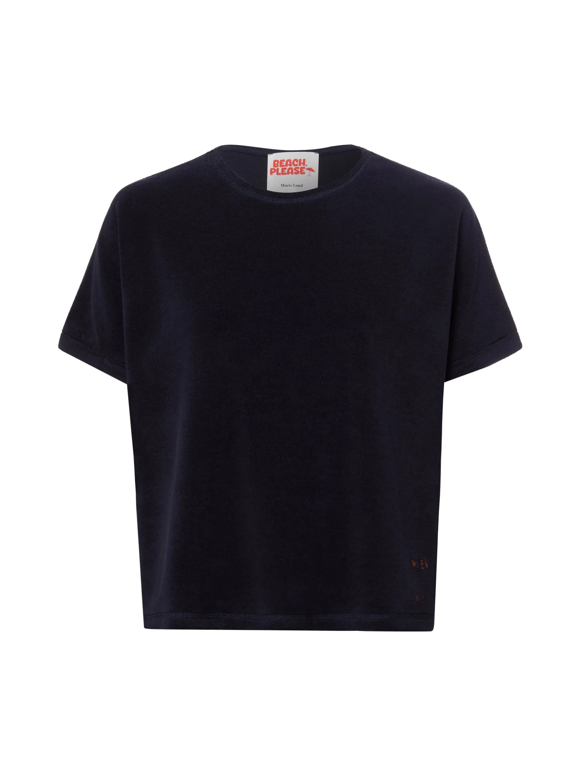 Marie Lund Damen Frottee-Shirt in marine