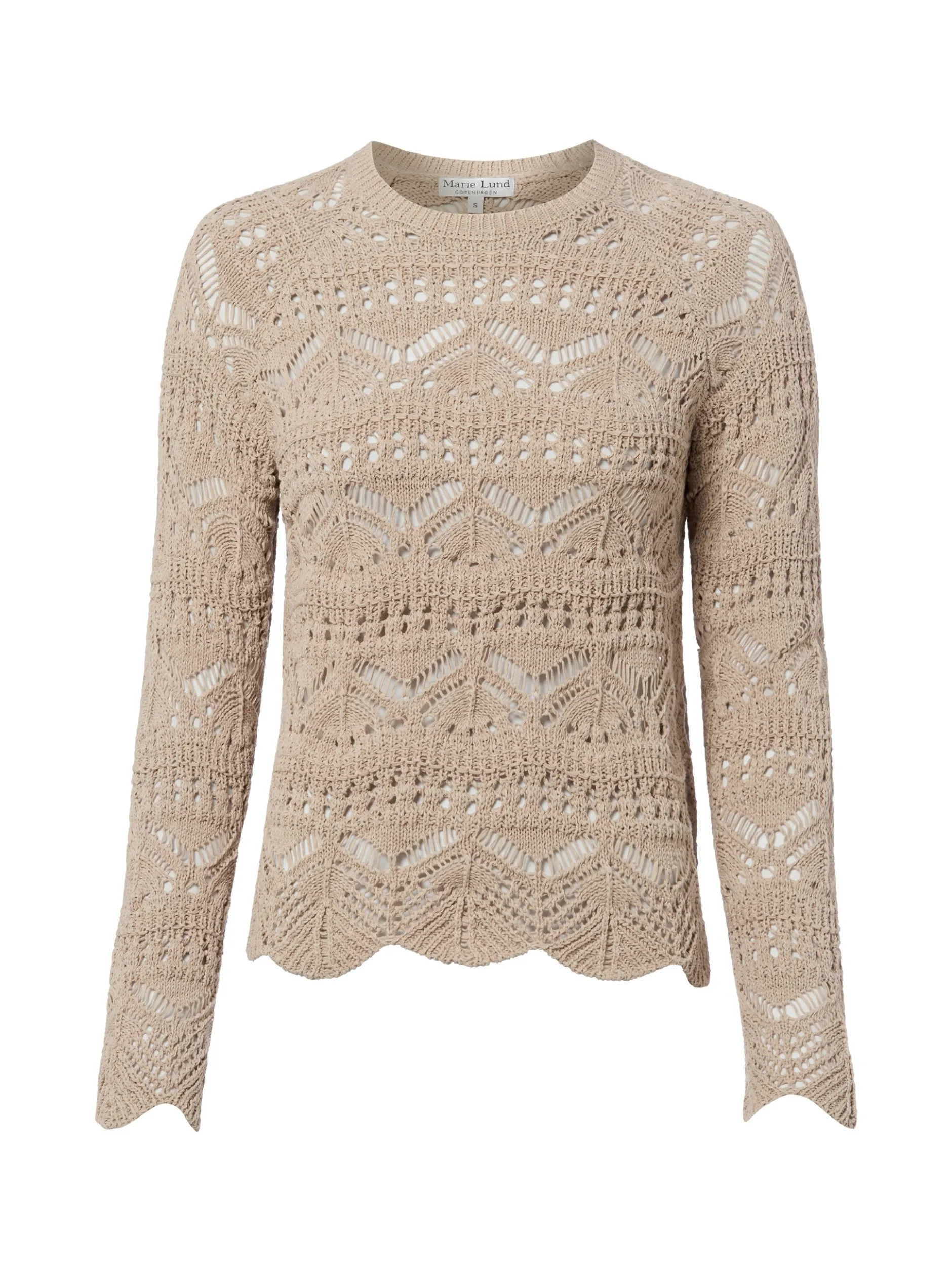 Marie Lund Damen Grobstrickpullover in melange