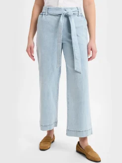 Marie Lund Damen Jeans in bleached - Länge: verkürzt