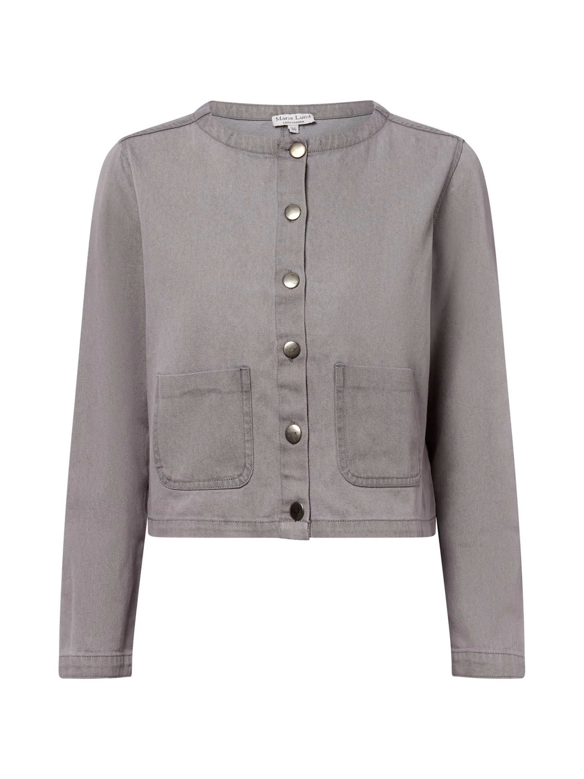 Marie Lund Damen Jeansjacke in grau - Ärmel: langarm