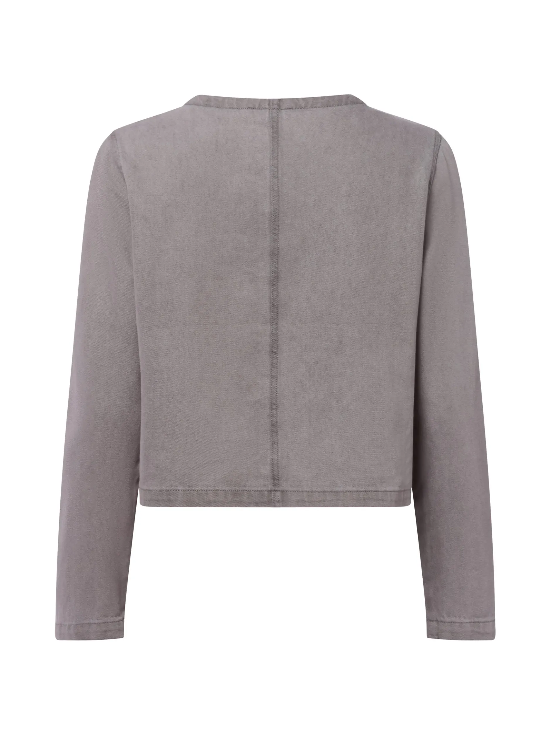 Marie Lund Damen Jeansjacke in grau - Ärmel: langarm
