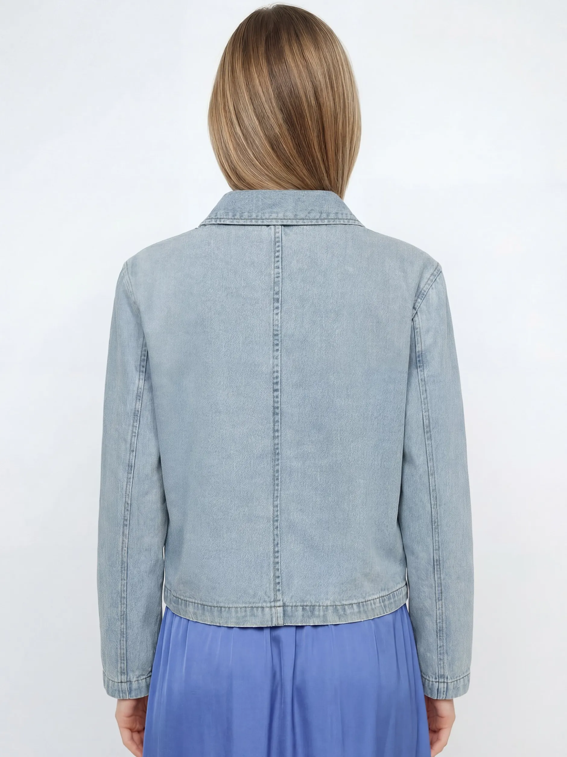 Marie Lund Damen Jeansjacke in light stone
