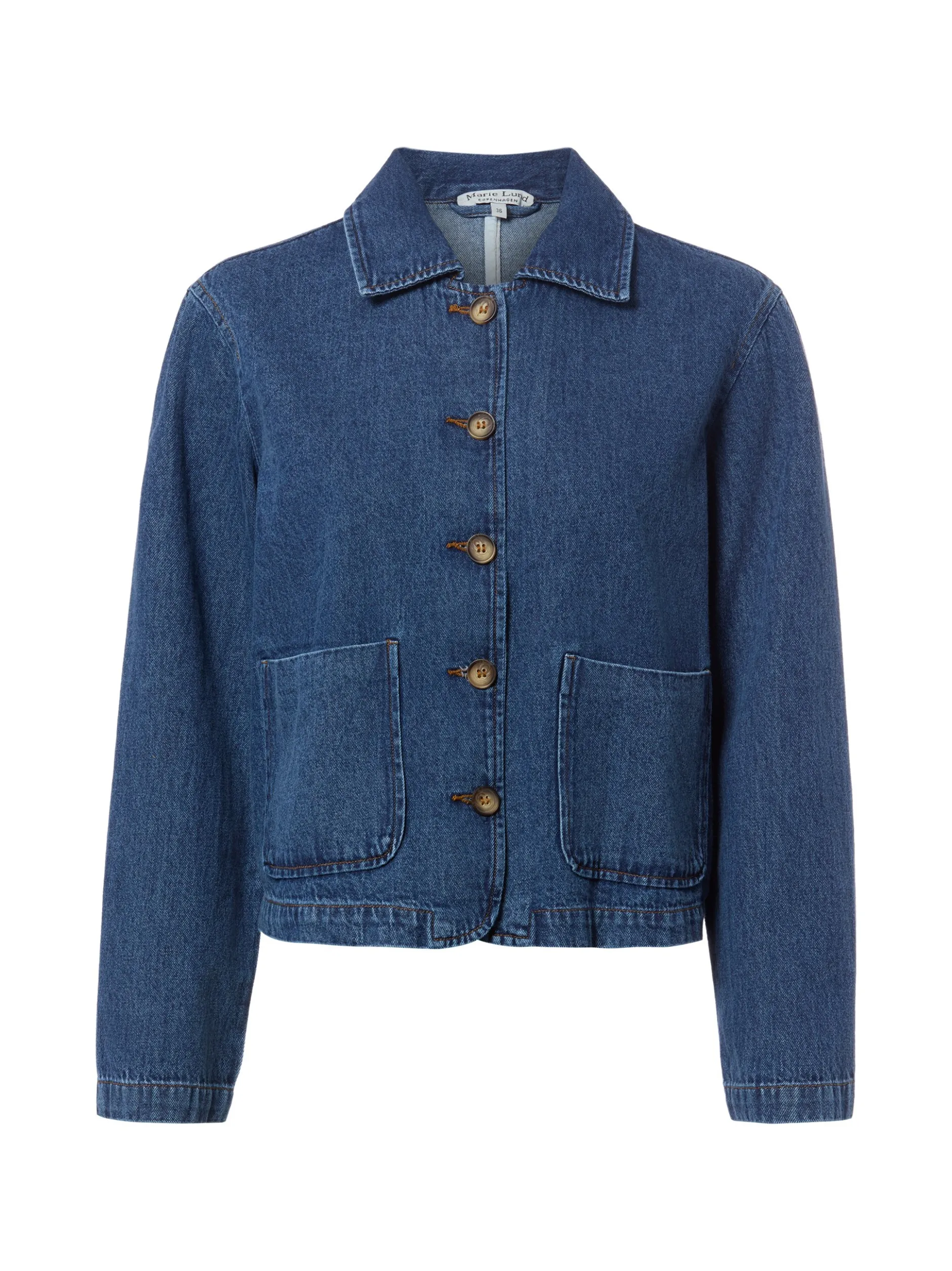Marie Lund Damen Jeansjacke in medium stone