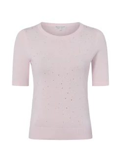 Marie Lund Damen Kurzarm-Pullover in rosa
