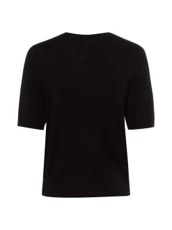 Marie Lund Damen Kurzarm-Strickjacke in schwarz