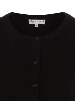 Marie Lund Damen Kurzarm-Strickjacke in schwarz