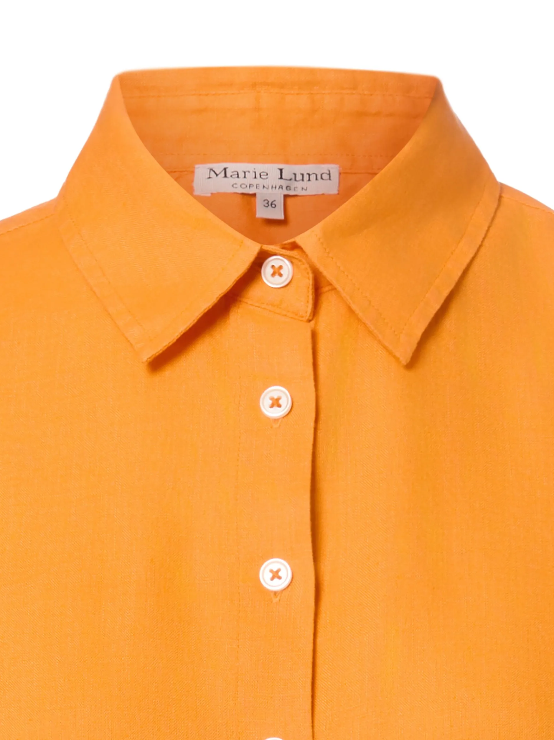 Marie Lund Damen Leinenbluse - Rihab in orange