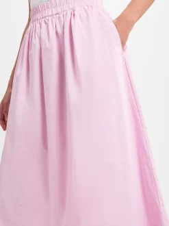 Marie Lund Damen Midirock in rosa - Länge: midi