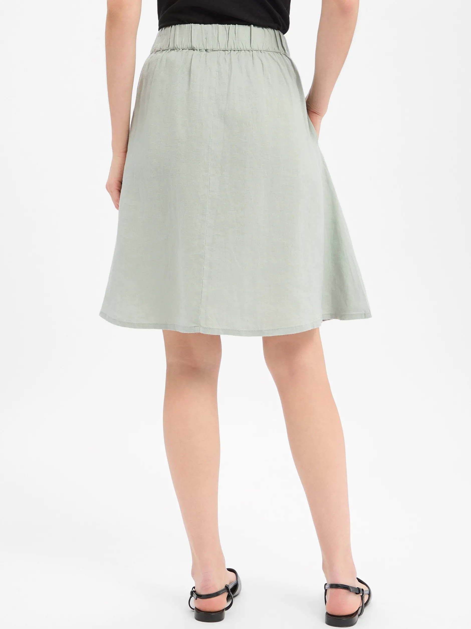 Marie Lund Damen Minirock aus Leinen in mint