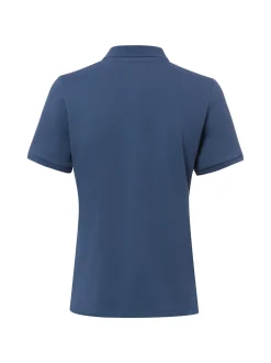 Marie Lund Damen Poloshirt in indigo - Ärmel: kurzarm