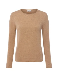 Marie Lund Damen Pure Cashmere Pullover in camel