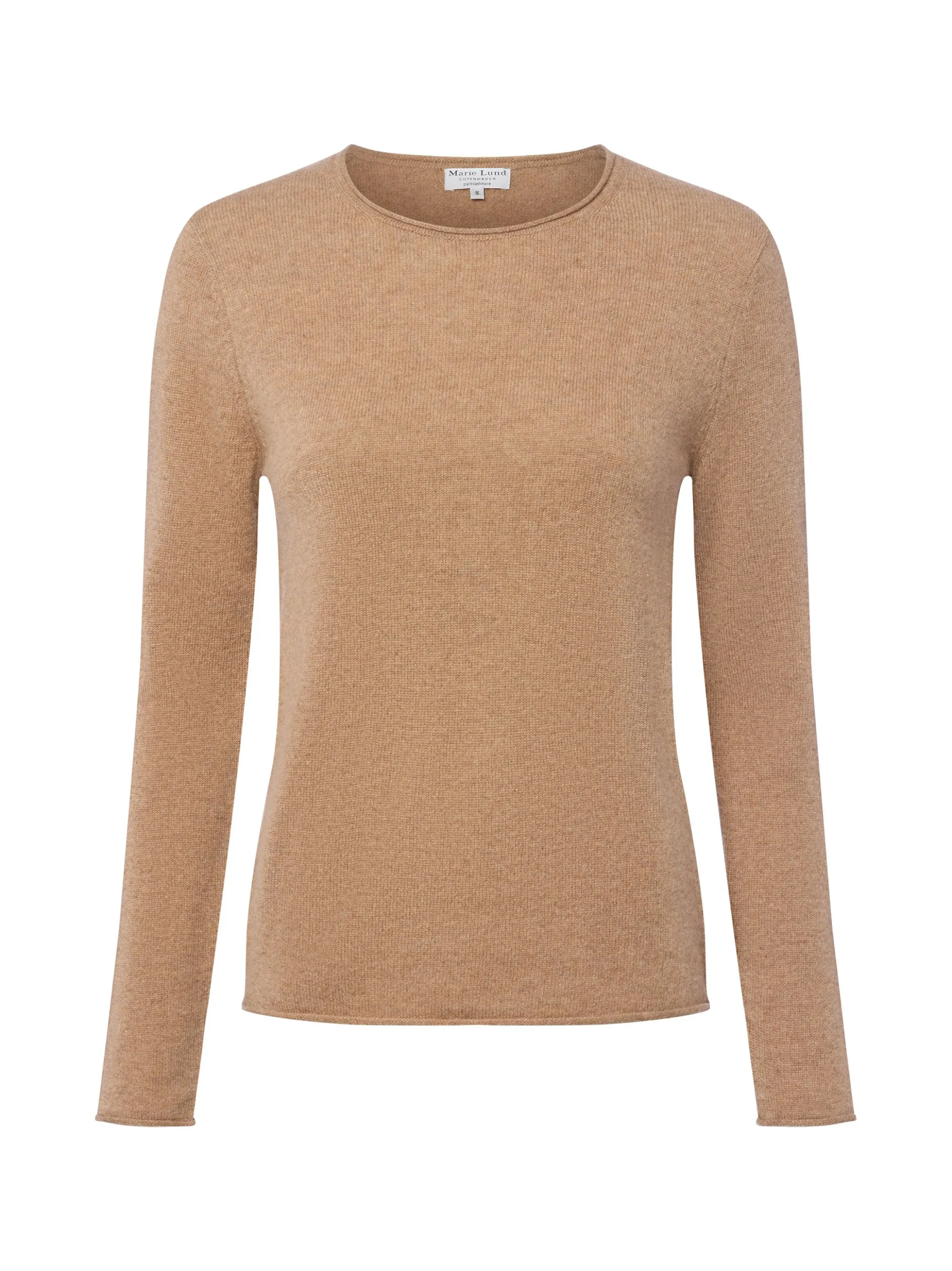 Marie Lund Damen Pure Cashmere Pullover in camel