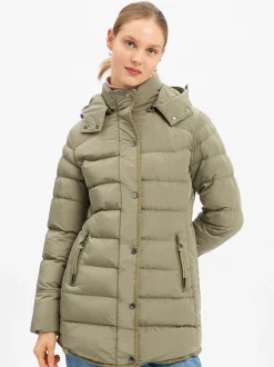 Marie Lund Damen Steppjacke in lind