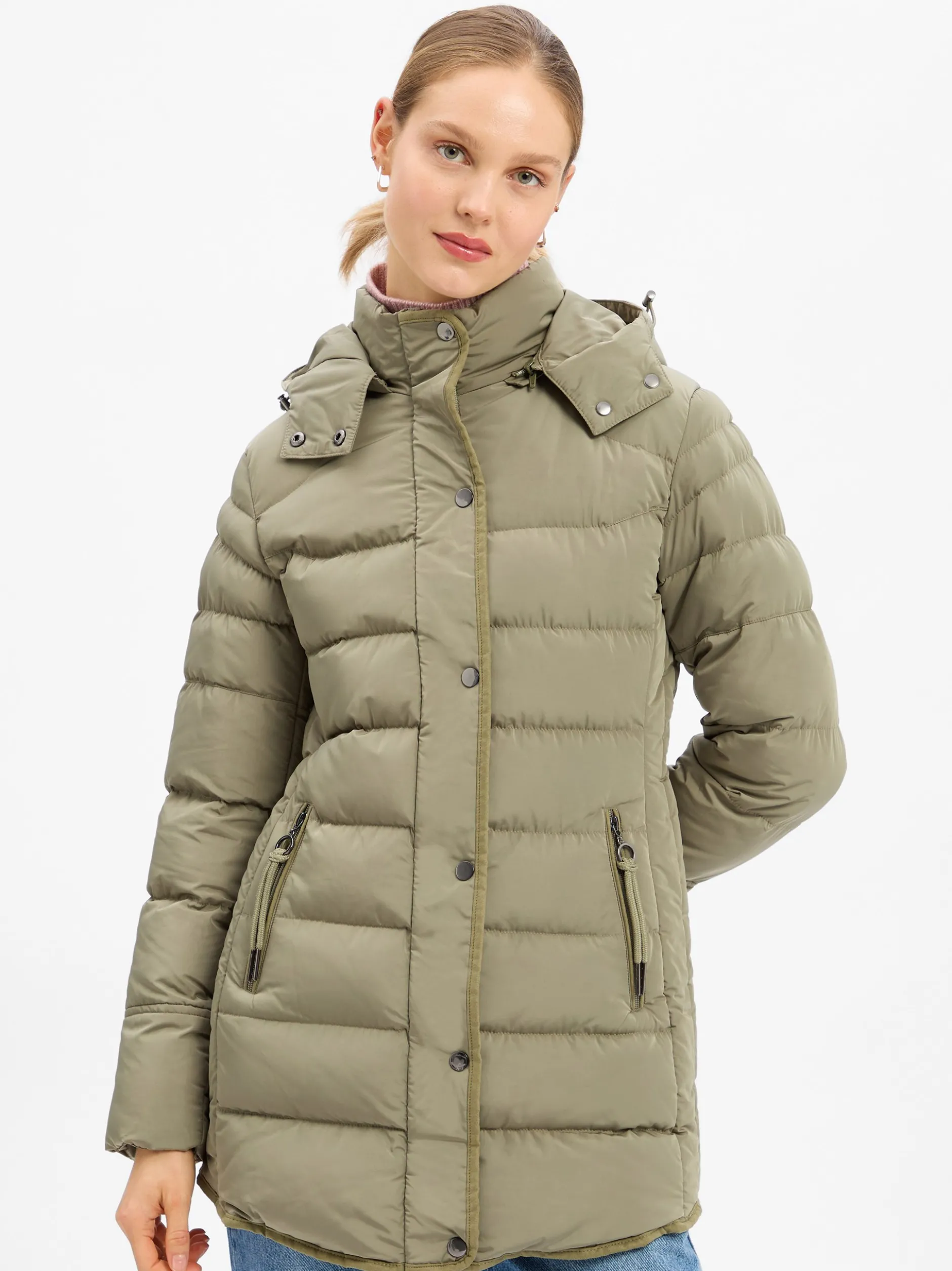 Marie Lund Damen Steppjacke in lind