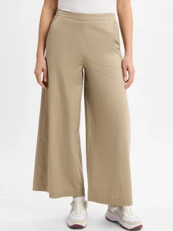 Marie Lund Damen Stoffhose in beige - Länge: lang