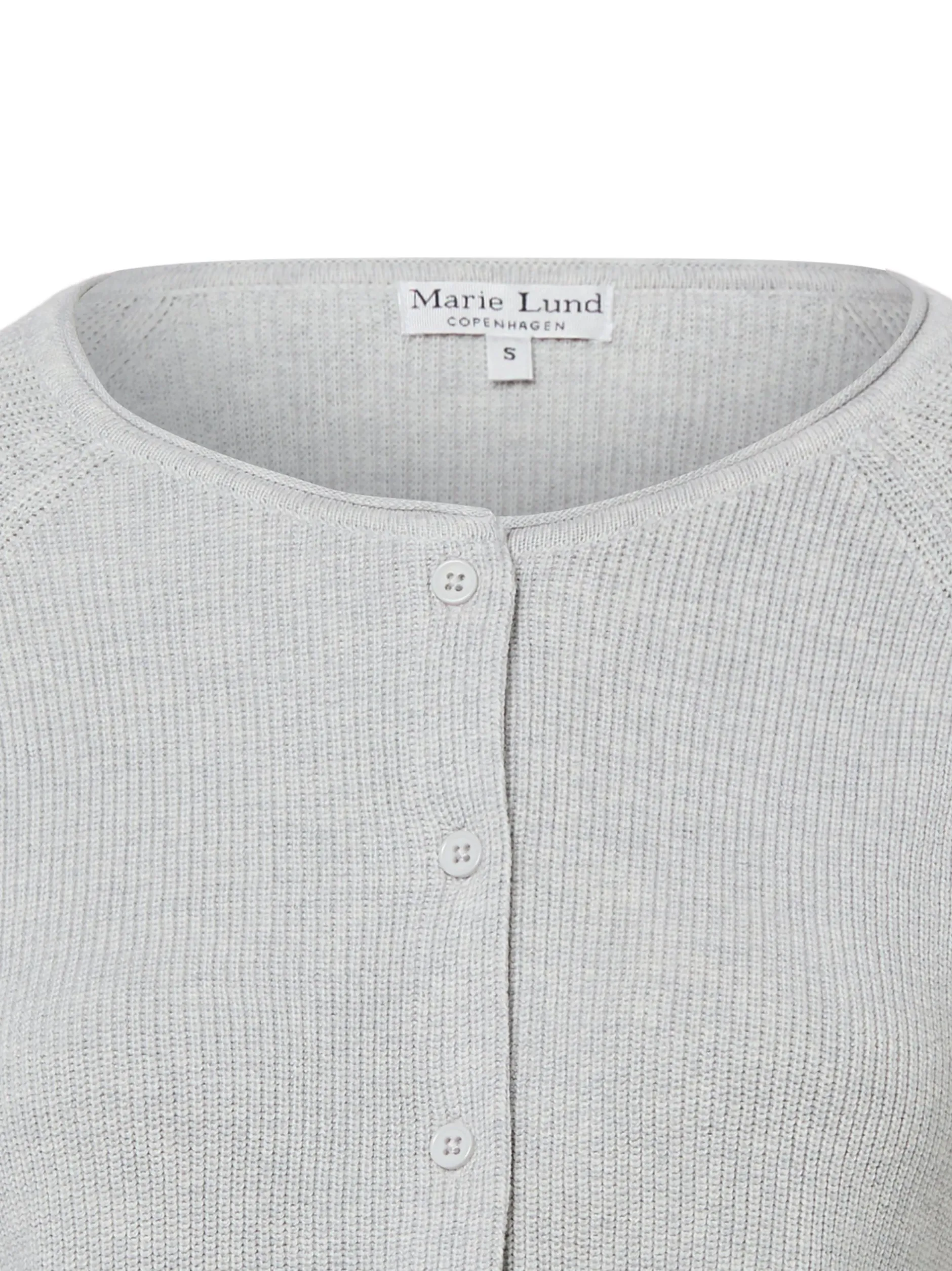 Marie Lund Damen Strickjacke in hellgrau