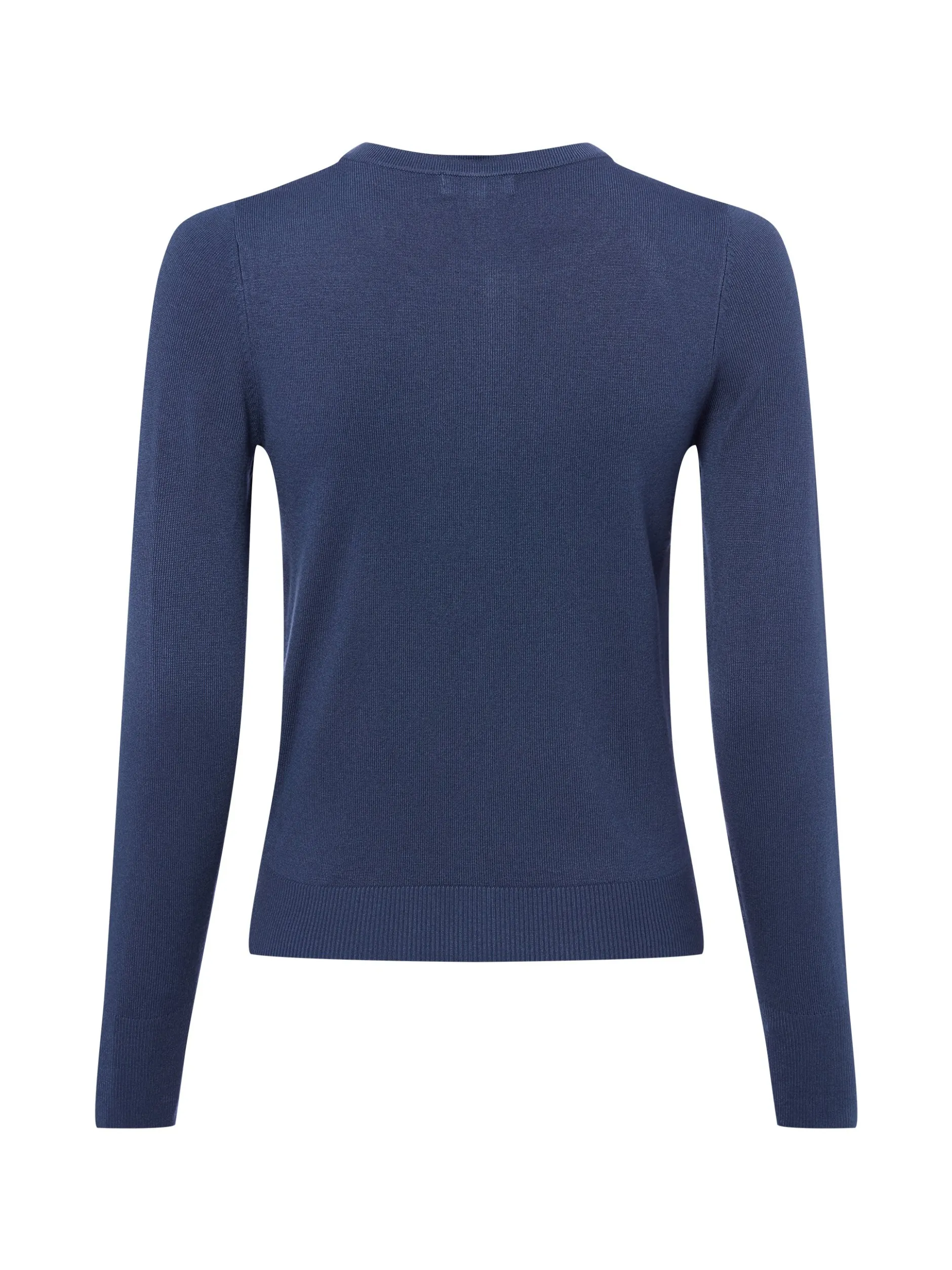 Marie Lund Damen Strickjacke in indigo - Ärmel: langarm