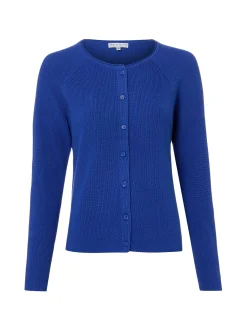 Marie Lund Damen Strickjacke in indigo - Ärmel: langarm