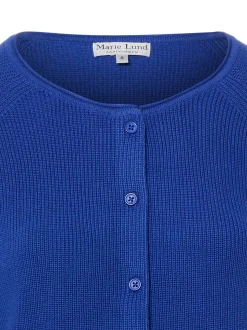 Marie Lund Damen Strickjacke in indigo - Ärmel: langarm