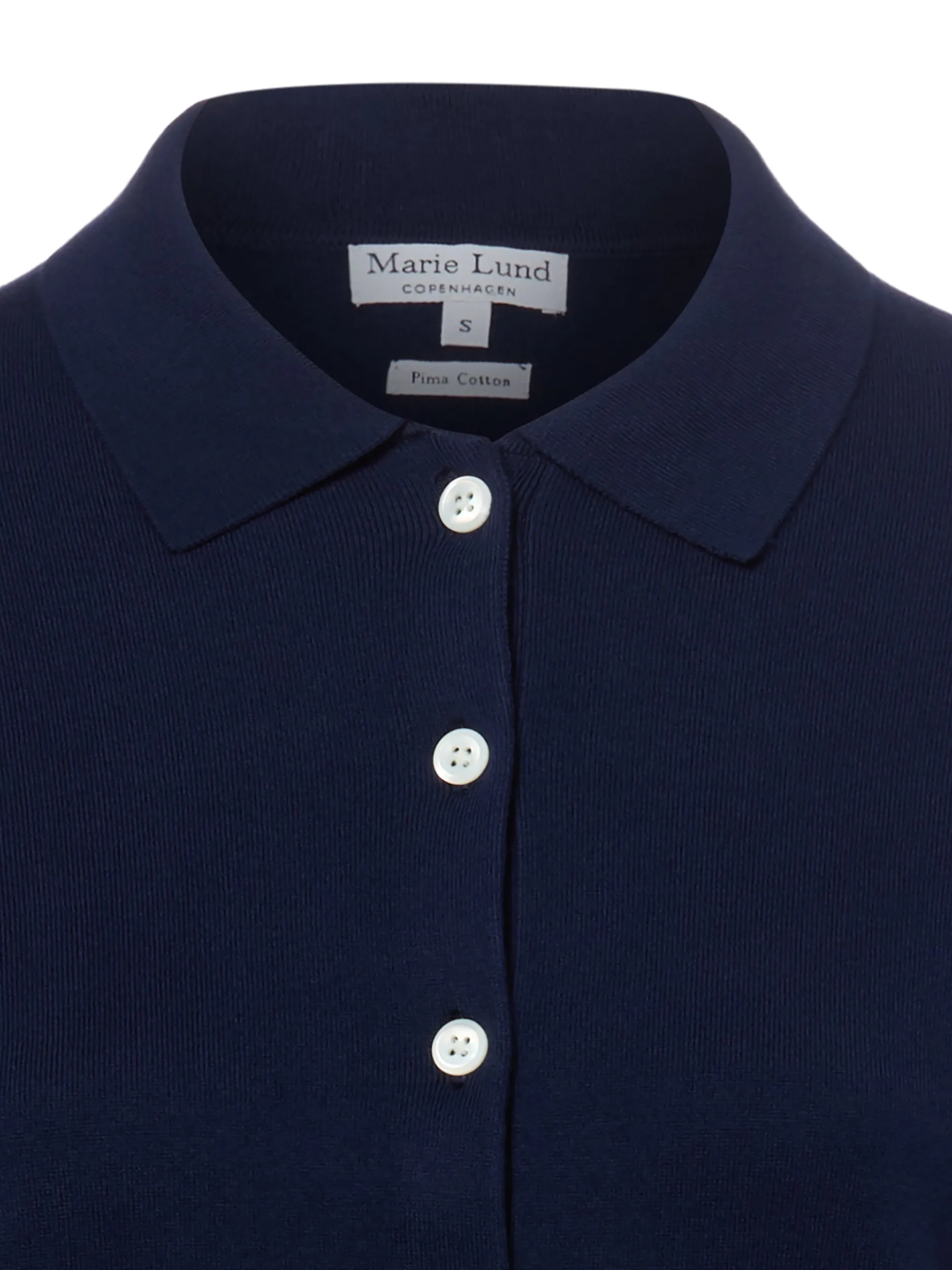 Marie Lund Damen Strickjacke in marine - Ärmel: langarm