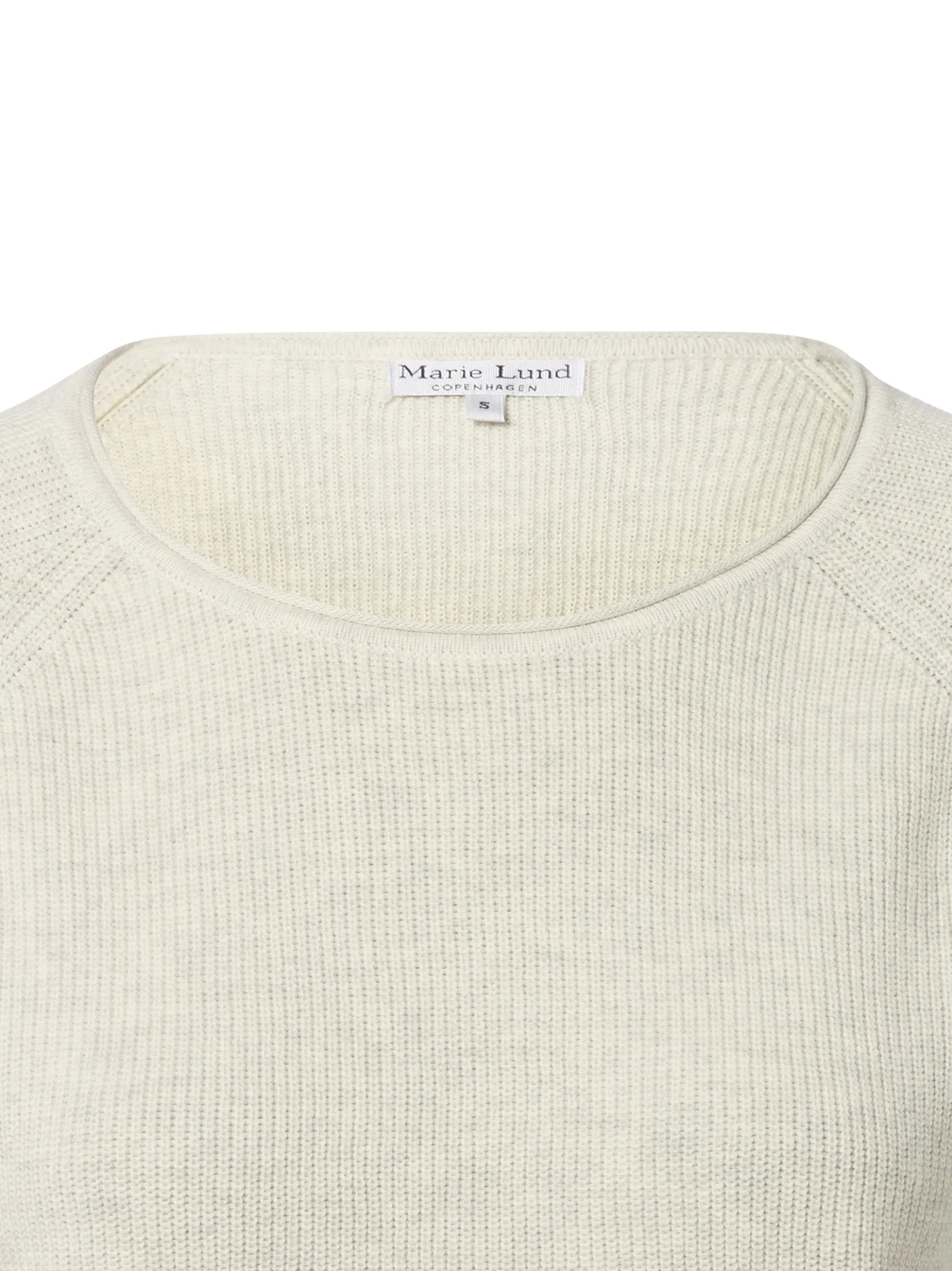 Marie Lund Damen Strickpullover in hellgrau