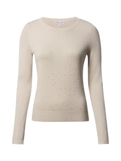 Marie Lund Damen Strickpullover in taupe