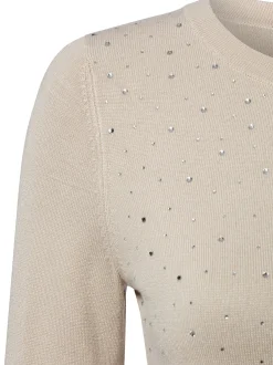 Marie Lund Damen Strickpullover in taupe